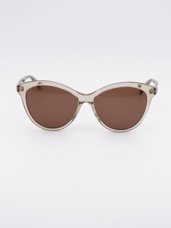 Saint Laurent SL456 004 Sunglasses Yellow Cat Eye Frame, Brown Lenses main image 9